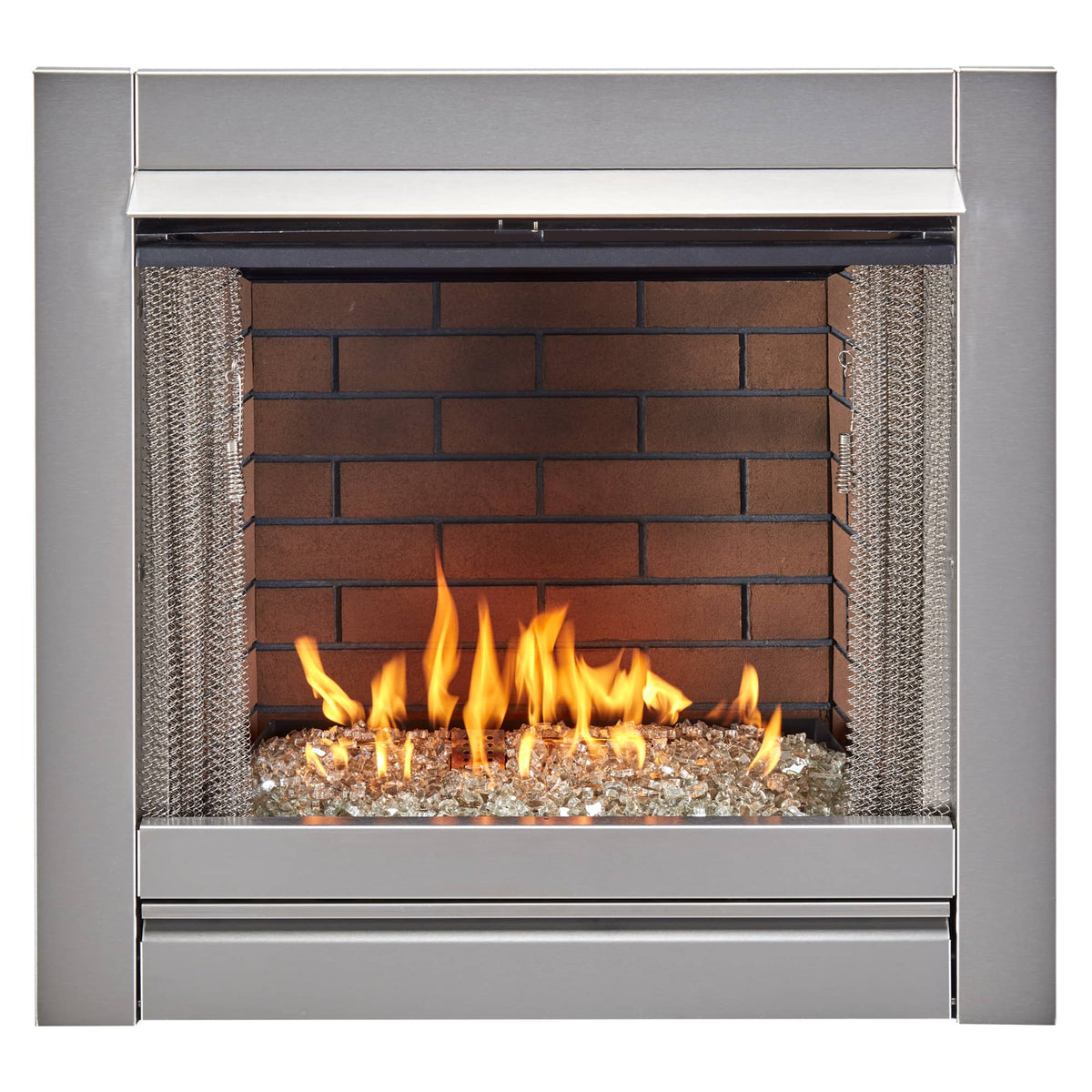 Sandstone Ceramic Fiber Brick Panel for 450 Series Outdoor Fireplace Insert - Model#FLB450-S