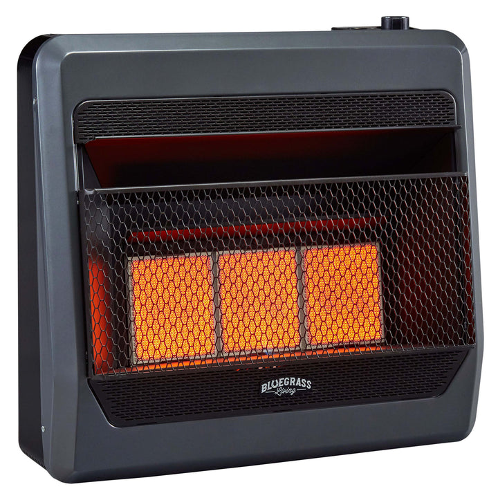 Bluegrass Living Propane Gas Vent Free Infrared Gas Space Heater With